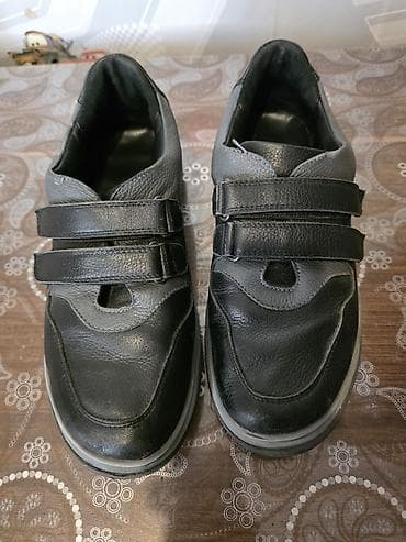 Ayaqqabılar: Qara kişi ayaqqabısı – velkro (iki ədəd yapışdırmalı bağ) ilə - — 2