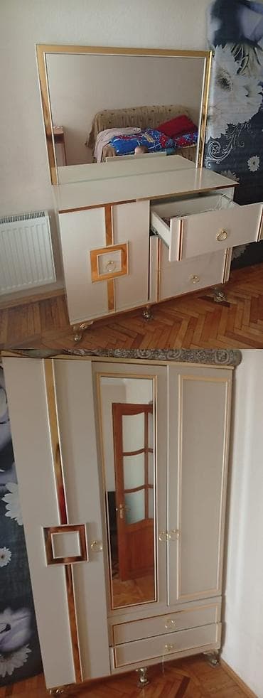 Yataq otağı mebel dəsti Tərkibi: - Geniş paltar şkafı: 3 qapılı