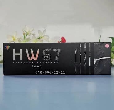 Toy paltarları və aksesuarları: Ağıllı saat Hw57 pro Smart watch Yeni Apple Watch 7 Seriyasının tam — 3