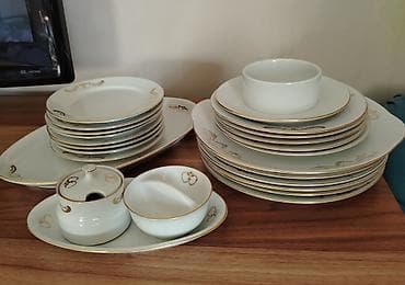 Nahar dəsti, rəng - Ağ, Farfor