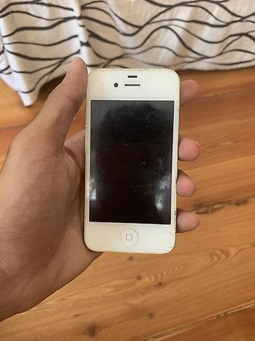 IPhone 4, 32 GB, Ağ, Qırıq — 1