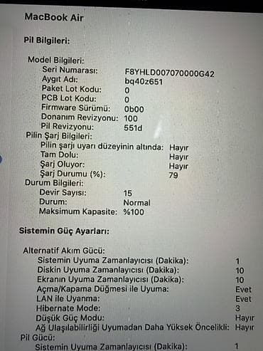 macbook barter: Apple MacBook Air 13" (M4) — 16GB/256GB 17.01.2026 tarixində — 4