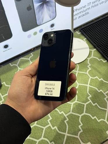 iphone planset: IPhone 14, 128 GB, Qara, Face ID — 4