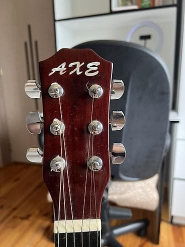 gitara balaca: AXE akustik gitar - Korpus: kəsikli (cutaway) dizayn, günəşbatımı — 2
