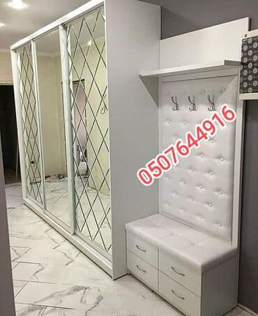 Düz dolab, Dəhliz üçün, Ayaqqabı üçün, Açılan, Quraşdırıla bilən, 4 qapılı