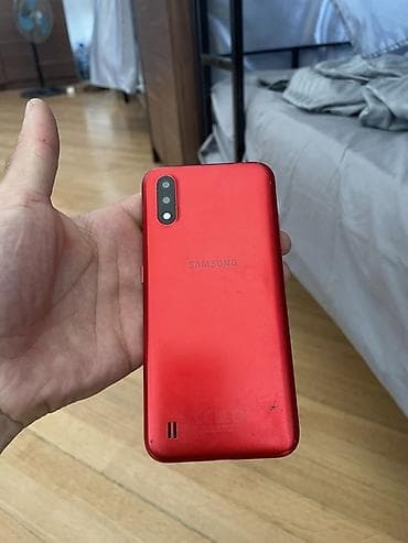 samsung 2011: Samsung Galaxy A01, 16 GB, rəng - Qırmızı, İki sim kartlı — 2