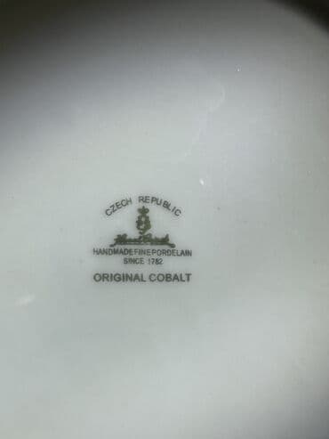 gence qapi: Nahar dəsti, rəng - Göy, Farfor, Madonna, Çexiya — 4