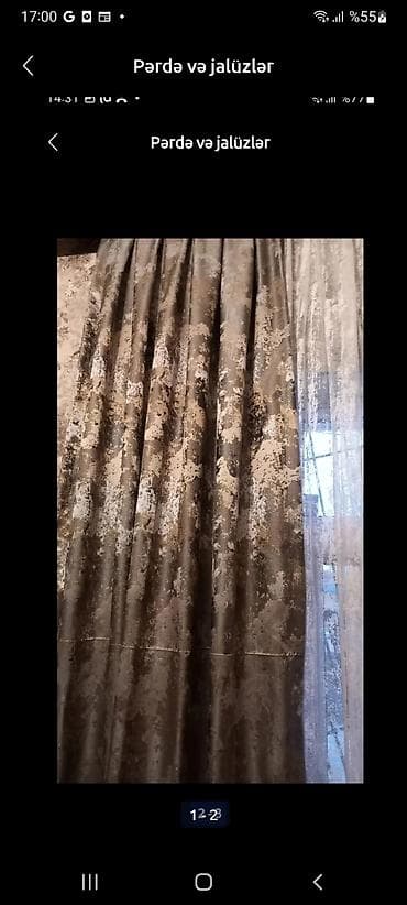 Новый, Занавеска, цвет - Серый at lalafo.az Новый, Занавеска, цвет - Серый