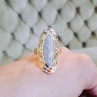 tək qaş: Toy, Üzük, Sarı qızıl, 585 Əyar — 4