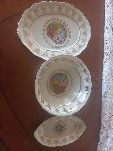 Nahar dəsti, rəng - Ağ, Farfor