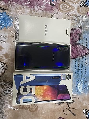 kredit samsung a50: Samsung Galaxy A50, 64 GB, rəng - Qara, İki sim kartlı — 1