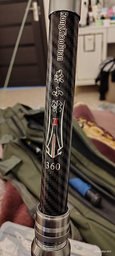 balıq tutan: Teleskopik balıqçı dəsti – karbon qamış + spininq çıkrığı - Qamış — 8