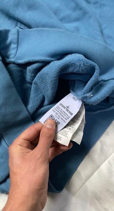 goy daş: Stone Island kişilər üçün fermuarlı sweatshirt - Brend: Stone Island — 4