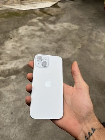 iphone 15 2 ci el: IPhone 15, 128 GB, Ağ, Face ID, Sənədlərlə — 6