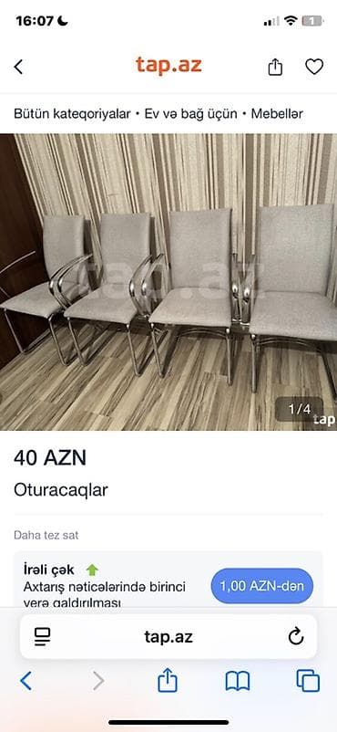 ucuz stol stul: Для гостиной, 4 стула — 3