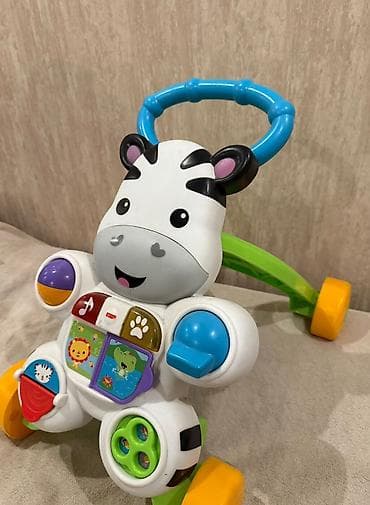 celik: Fisher-Price zebra formalı uşaq gəzdiricisi və interaktiv fəaliyyət — 2