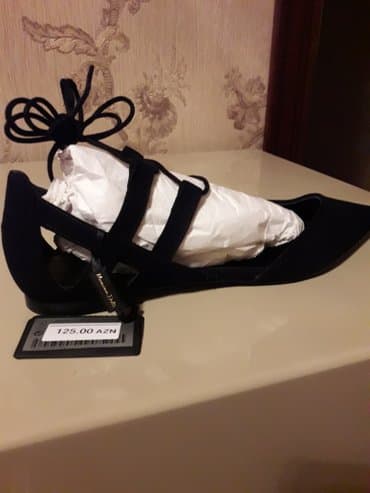 massimo dutti azərbaycan: Tuflilər, Ölçü: 39, rəng - Qara, Yeni — 5