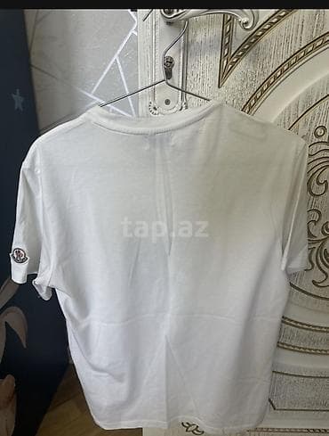 bos salvarlar: Futbolka, Moncler, S, rəng - Ağ — 1