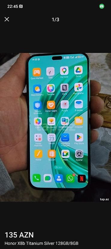 Honor X8b, 128 GB, rəng - Gümüşü