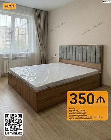Çarpayı – Kod: 4419 - Ölçü: 160 × 200 sm - Mexanizm: açılan, bazalı - lalafo.az -da Çarpayı – Kod: 4419 - Ölçü: 160 × 200 sm - Mexanizm: açılan, bazalı -