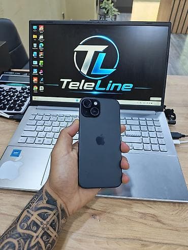 iphone 15 dubai: IPhone 15, 128 GB, Black Titanium, Zəmanət, Simsiz şarj, Face ID — 1