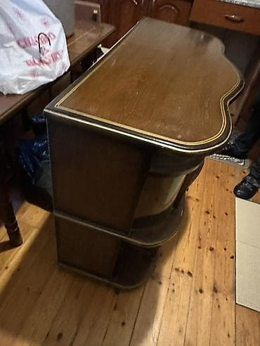 tumbuçka: Mebel: Klassik üslubda ağac konsol/TV tumbası - Material: Təbii ağac — 3