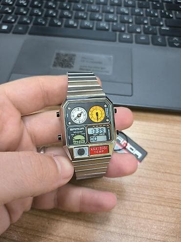 SANDA ana-digi qol saatı – retro üslubda çoxfunksiyalı model