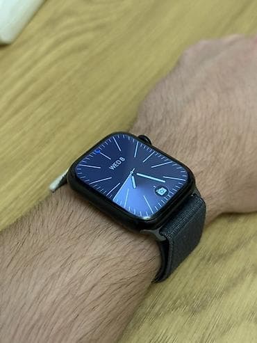 ayfon saat seria 9: Smart saat, Apple, Suya davamlı, rəng - Qara — 3