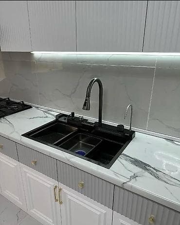 mebel yağı: Mebel: Müasir bucaq tipli mətbəx dəsti - Dizayn: Skandinavi üslubunda — 5