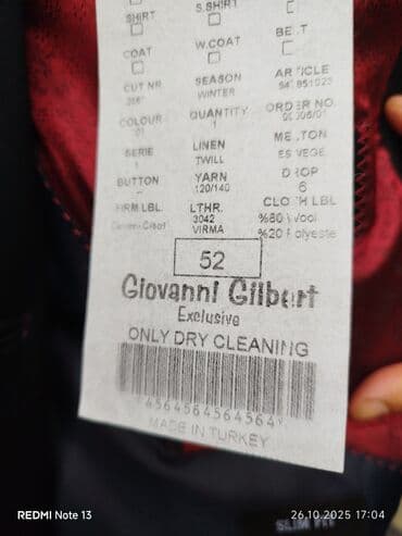 прокат мужских костюмов в баку: Kişi kostumu.qara rəngdə 52razmer şalvar.jilet.pəncək. bir dəfə toya — 5