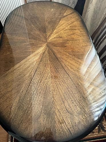 Masalar: Qonaq masası, İşlənmiş, Oval masa — 2