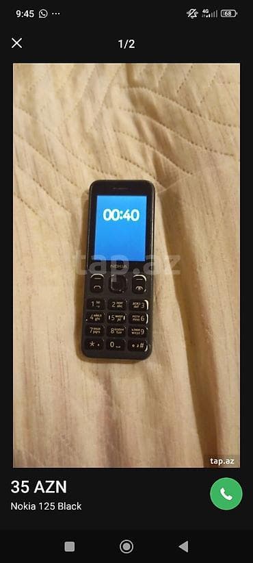 Nokia rəng - Qara, Düyməli