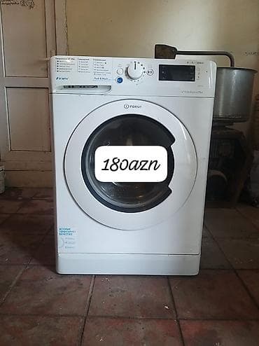 Paltaryuyan maşın Indesit, 7 kq, Avtomat, Qurutmasız, Kredit yoxdur — 1