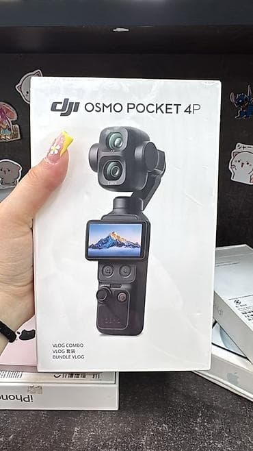 dji pocket 2: DJI Osmo Pocket 4P – Vlog Combo Kompakt, cib ölçülü stabilizatorlu — 1