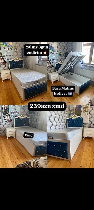 intex matras: Yataq çarpayıları – uşaq/yeniyetmə otaqları üçün şık və funksional — 4