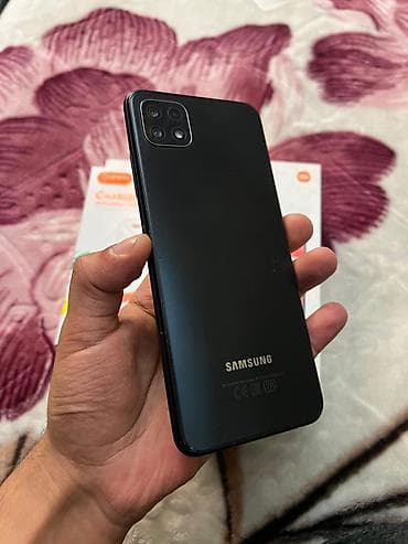samsung a0: Samsung Galaxy A22, 128 GB, rəng - Qara, Barmaq izi, İki sim kartlı, Face ID — 9