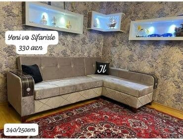 cay evi ucun divan islenmis: Künc divan, Bazalı, Açılan — 1