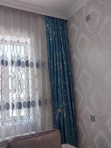 saçaqlı perde: Yeni, Pərdə, rəng - Yaşıl — 6