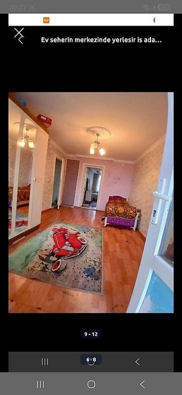 Seherin merkezinde 3 otagli ev kiraye verlir evde 1 xanim qalir 2 — 2
