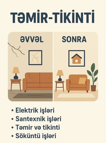 qapı dəmir: Təmir Tikinti Xidməti ⚡ ELEKTRİK XİDMƏTLƏRİ Evinizdə və ya iş — 2
