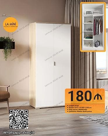 İki qapılı dolab – LA Mini dizaynı - Ölçülər: dərinlik 47 sm ×