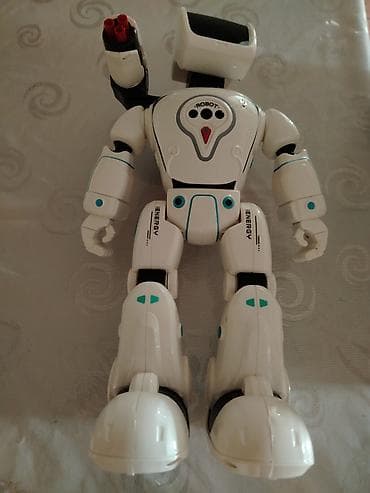 oyuncaq robot: Çatdırılma 5 azn 130azb ALINIB 90azn SATILIR – Rəng: ağ-qara, mavi — 2