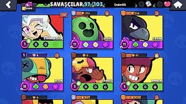 Brawl Stars hesabı – yüksək trofeyli və zəngin kontentli - Kupa yolu — 5