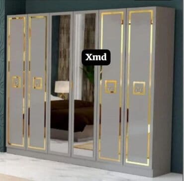 sef qapi: Yeni, Açılan, 6 qapı Düz dolab, Qarderob, paltar dolabı, Azərbaycan — 2