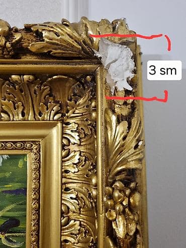 ekran sekili: Eksklüziv əl işi böyük ölçülü yağlı boya tablo – Şuşa (Cıdır düzü) və — 7