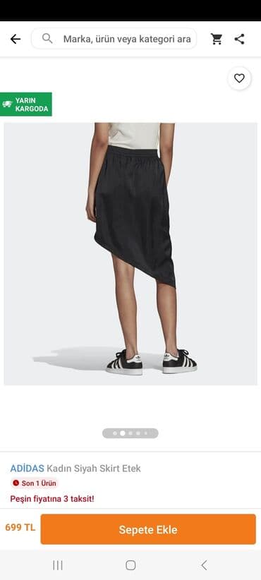 ağ qadın ətəkləri: Original adidas m razmer boyuk oldugu ucun satiram — 3