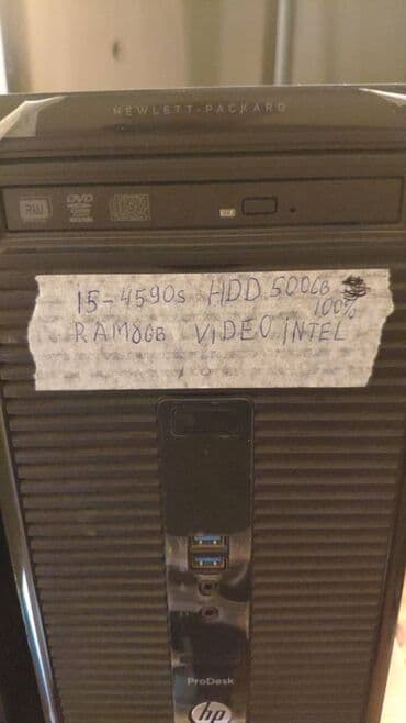 kompüter işlənmiş: Sistem Blok CPU i5 4590S Hdd 500GB Ram 8 GB 140 manat CPU i3-4160 Hdd — 2