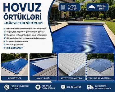 Hovuz Örtükləri – Jalüz və Tent Sistemləri Hovuzunuzu ilboyu təmiz