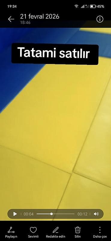 Qaçış trenajorları: Tecili cudo tatamisi satılır. Elaqe 0705146045 — 5