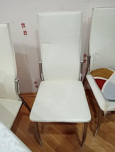 Mətbəx üçün, İşlənmiş, rəng - Ağ Stul